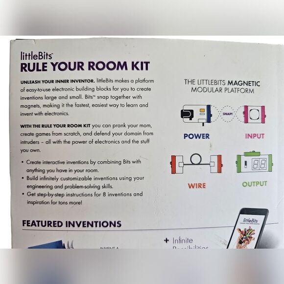 littleBits Rule Your Room Kit STEM Electronics Building Set NIB Home Education - Picture 4 of 8
